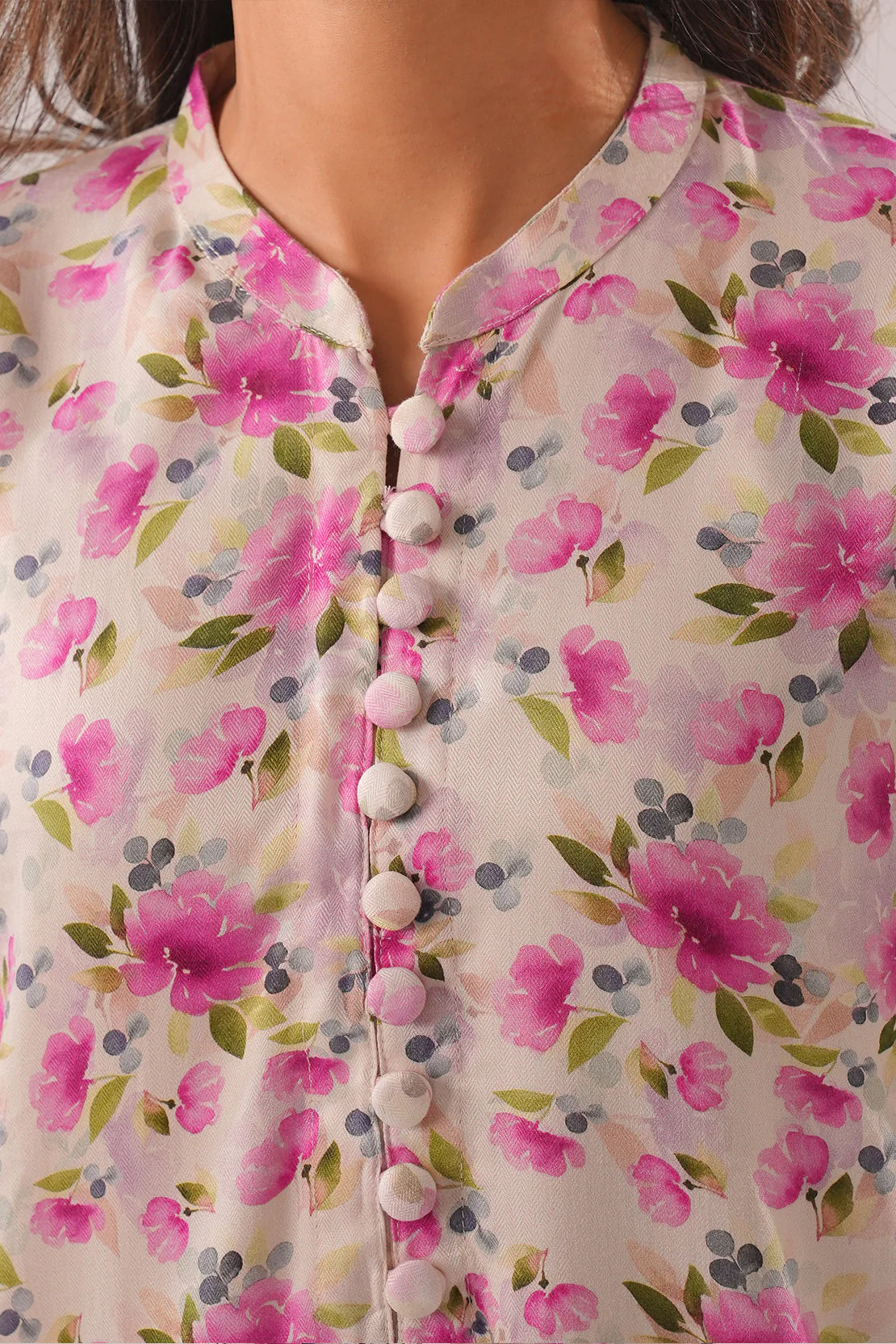 Printed Herringbone Stitched Shirt - Image 8