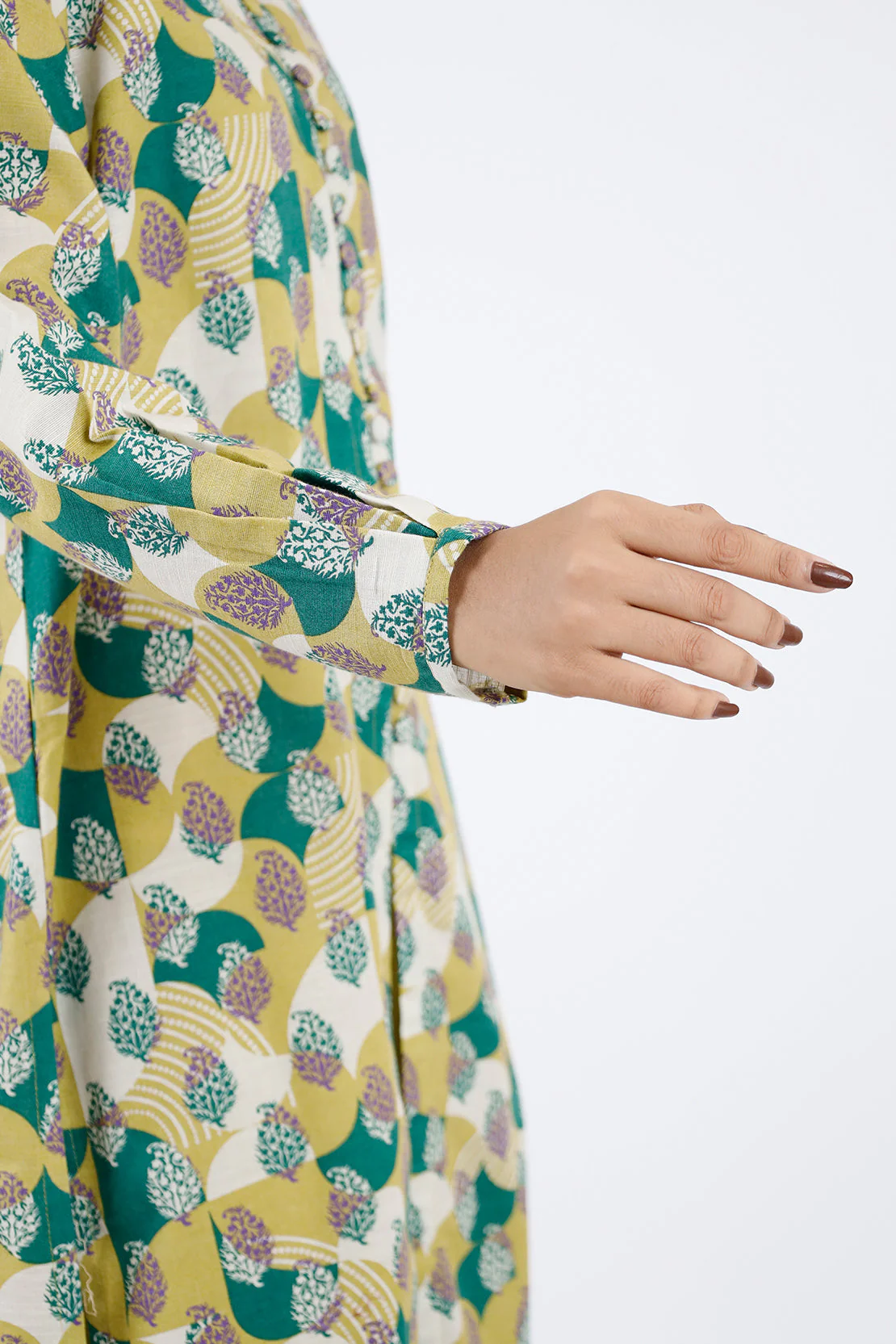 Printed Khaddar Stitched 2 Piece Shirt/Dupatta - Image 4