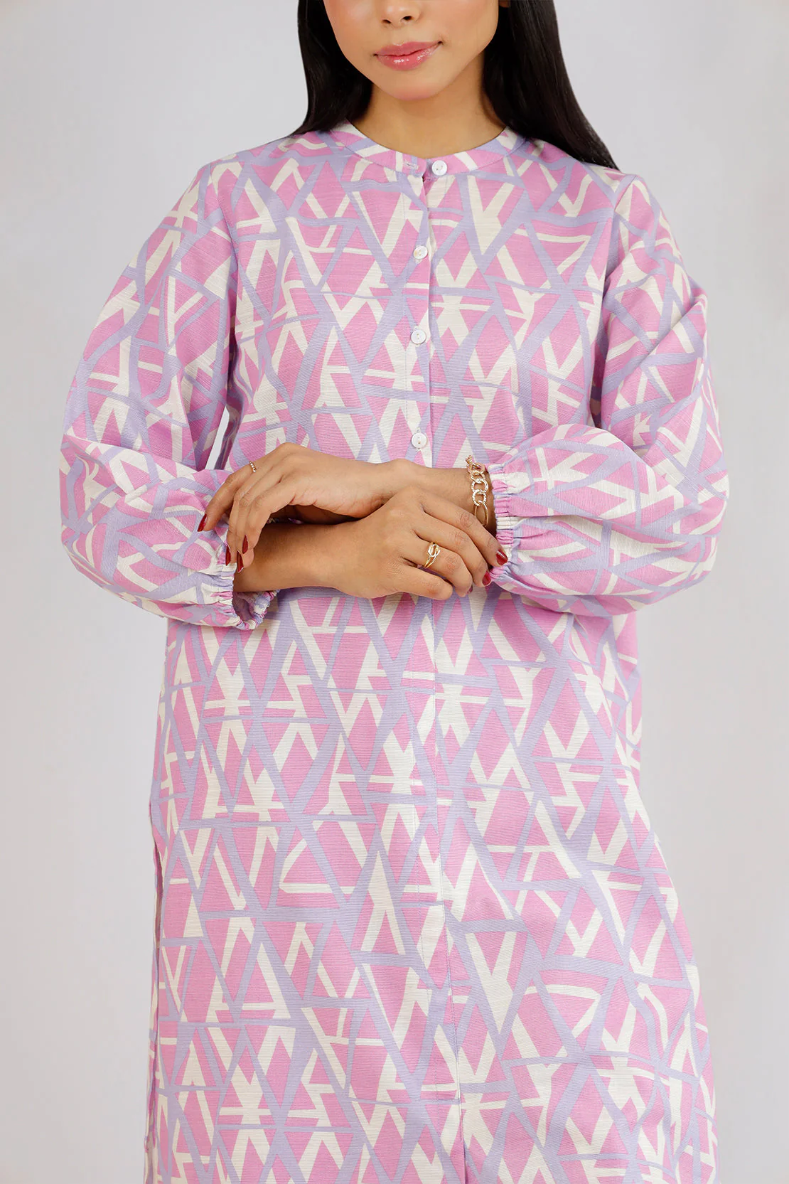 Printed Khaddar Stitched 2 Piece (Shirt/Trouser) - Image 3