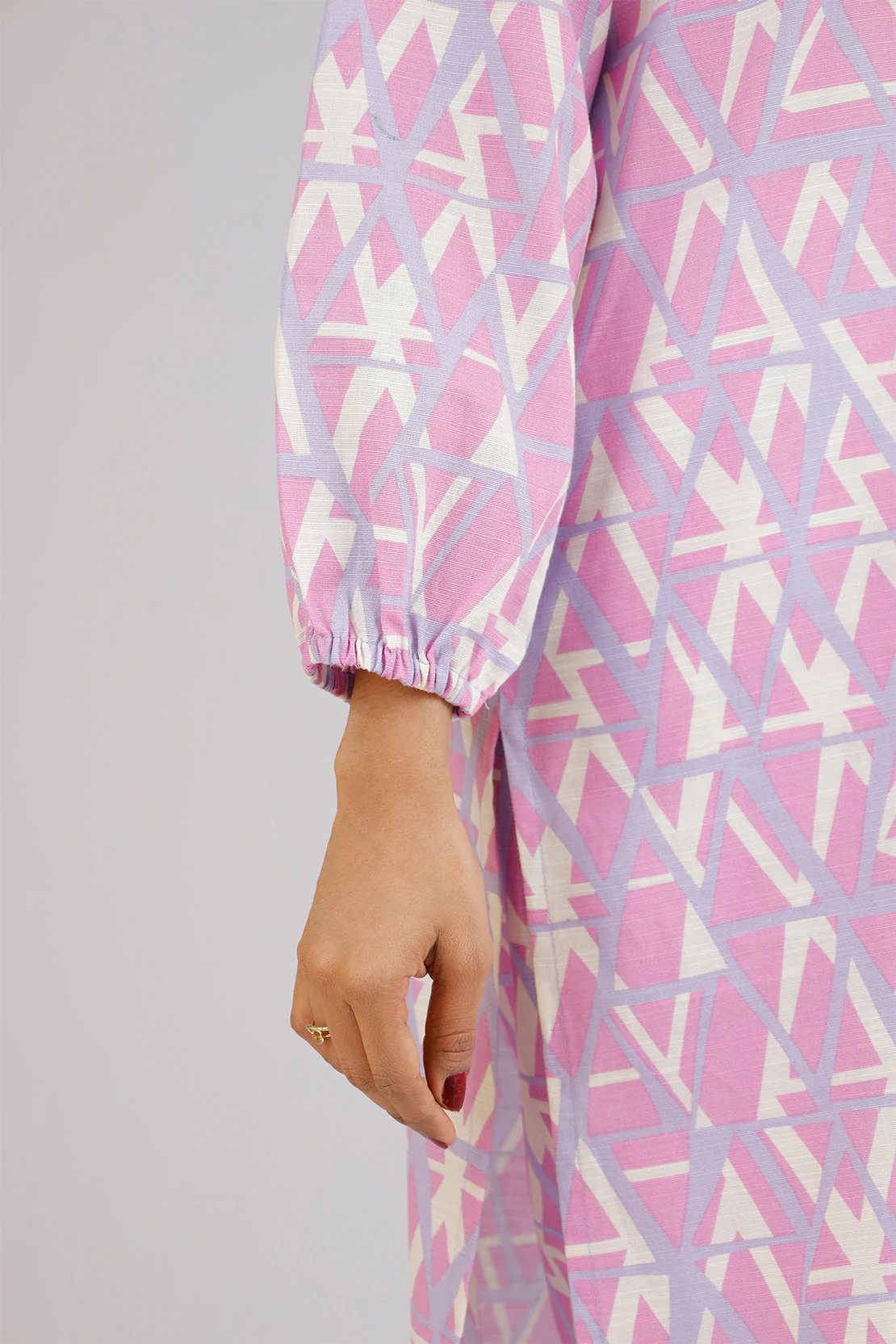 Printed Khaddar Stitched 2 Piece (Shirt/Trouser) - Image 5