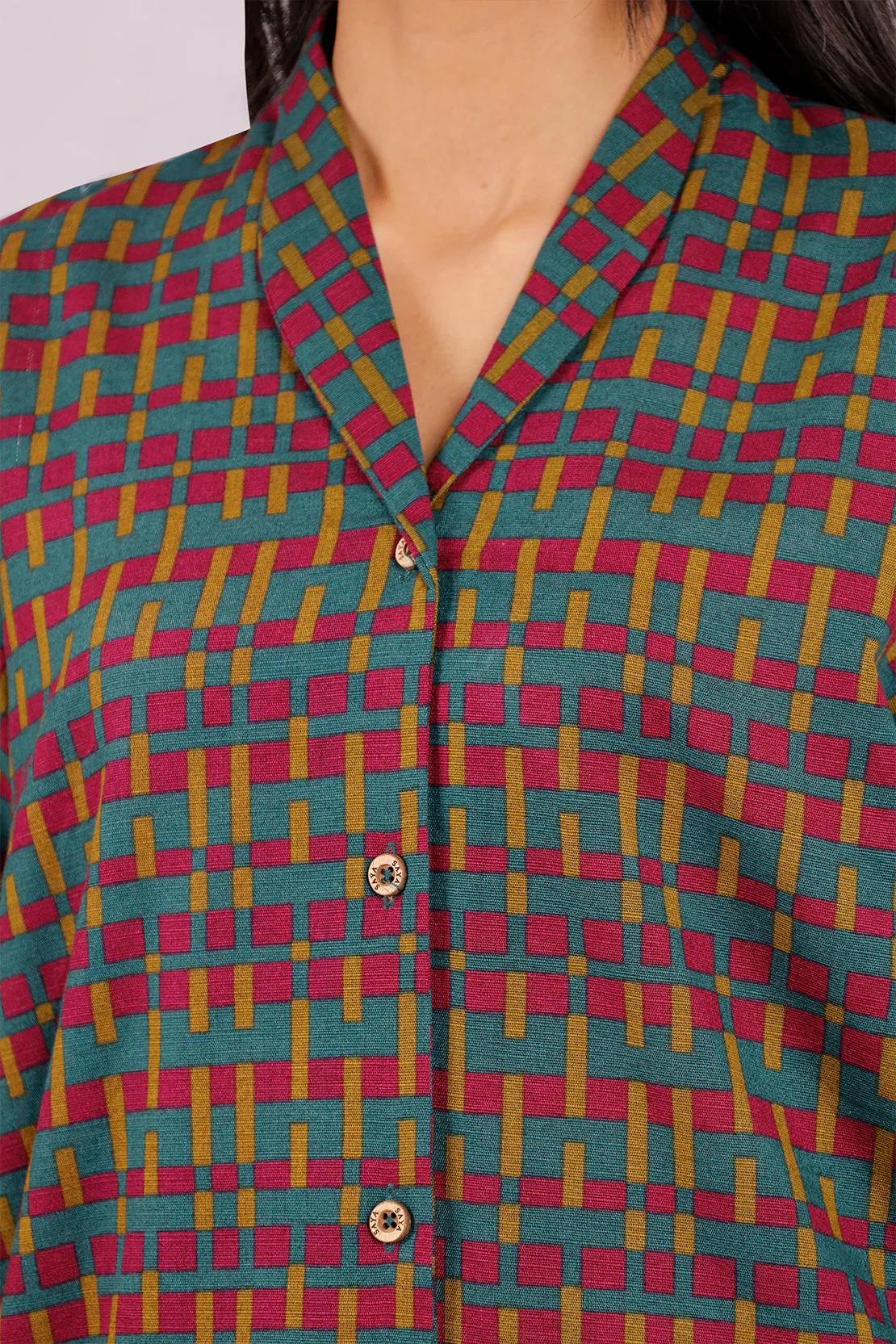 Printed Khaddar Stitched 2 Piece (Shirt/Trouser) - Image 5