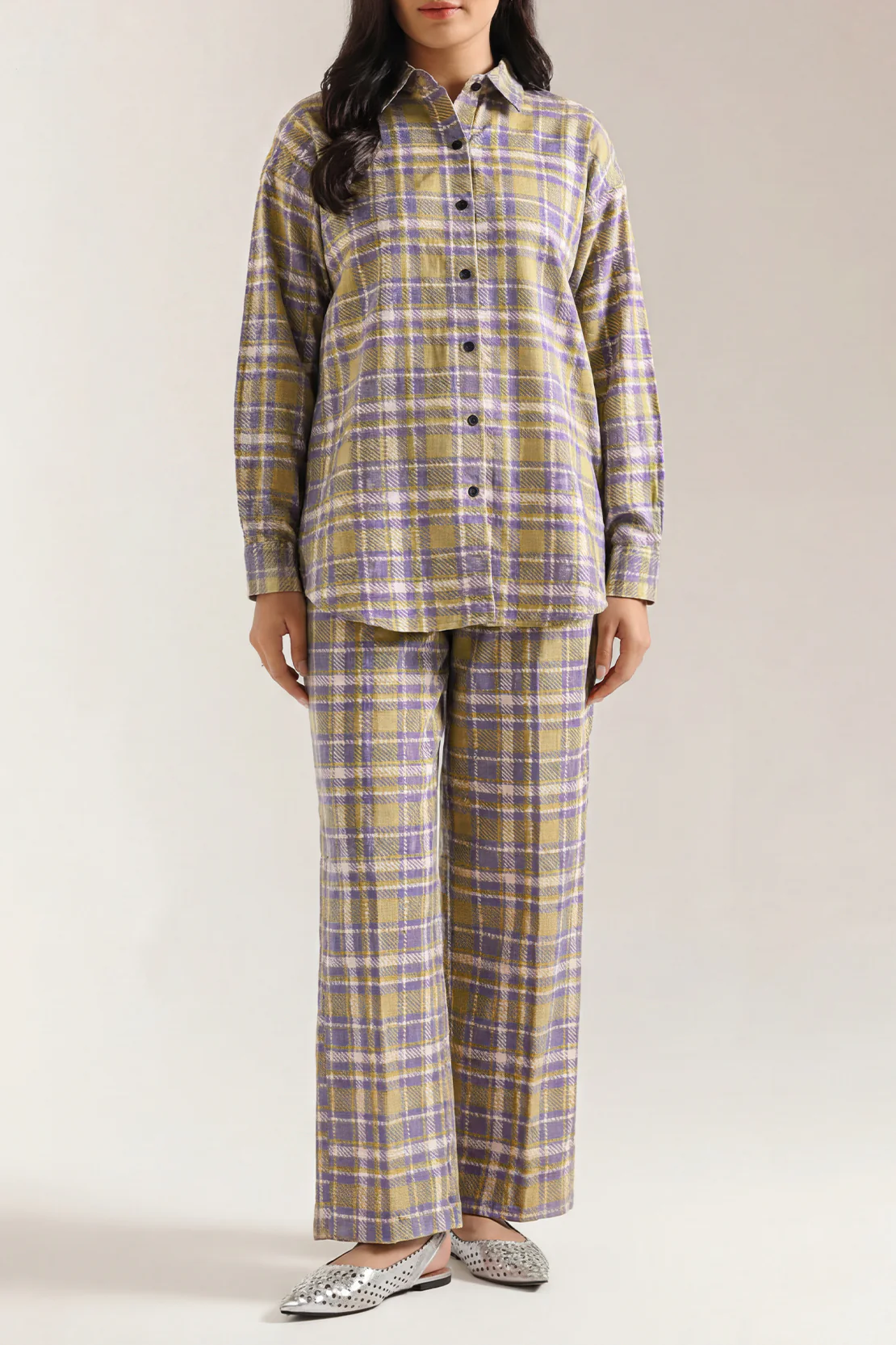 Printed Khaddar Stitched 2 Piece (Shirt/Trouser)