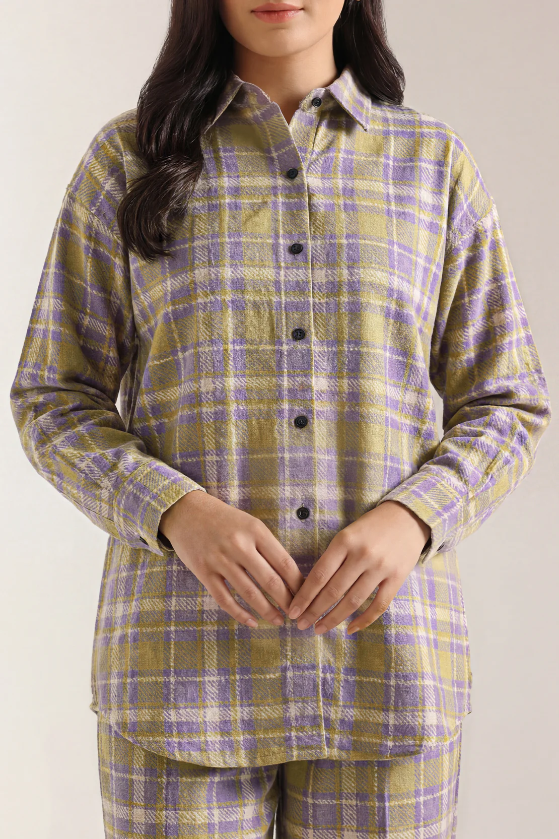 Printed Khaddar Stitched 2 Piece (Shirt/Trouser) - Image 2