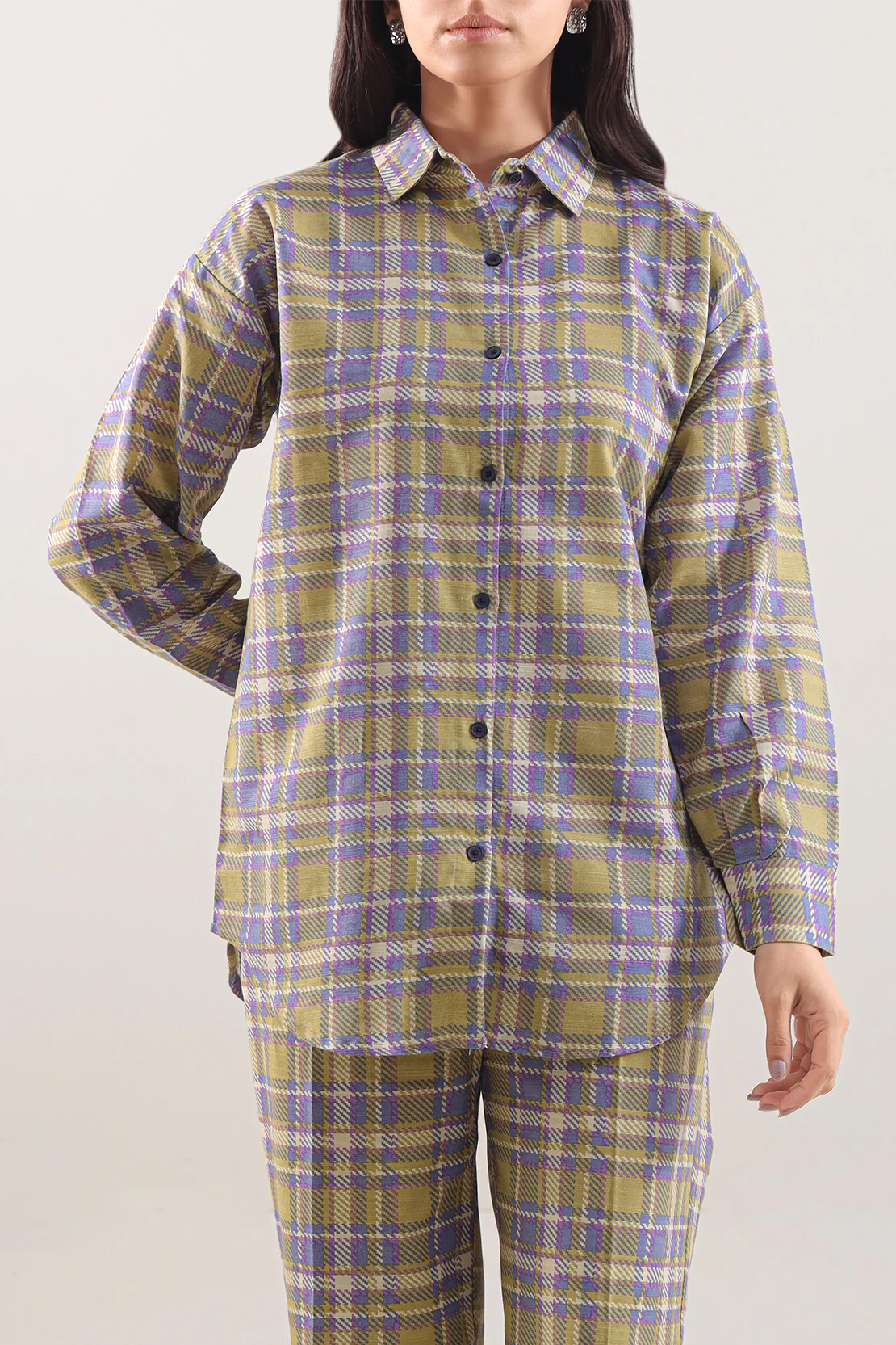 Printed Khaddar Stitched 2 Piece (Shirt/Trouser) - Image 3