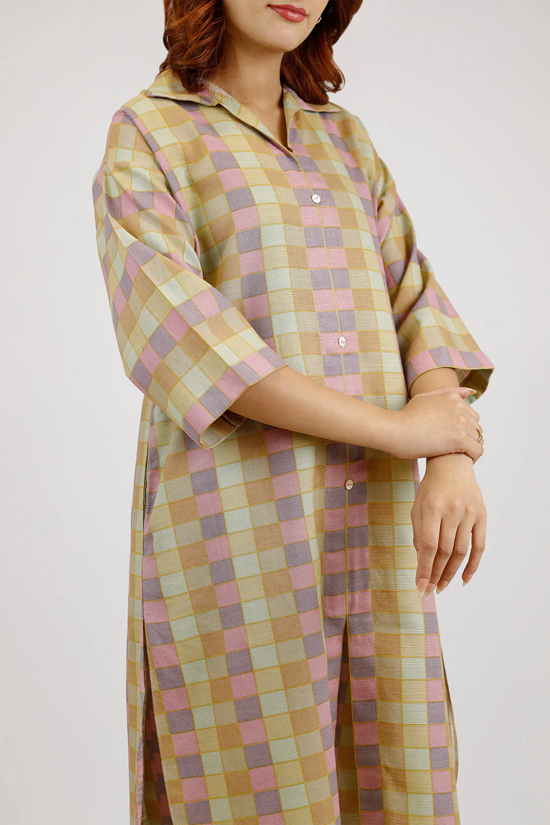 Printed Khaddar Stitched 2 Piece (Shirt/Trouser) - Image 5