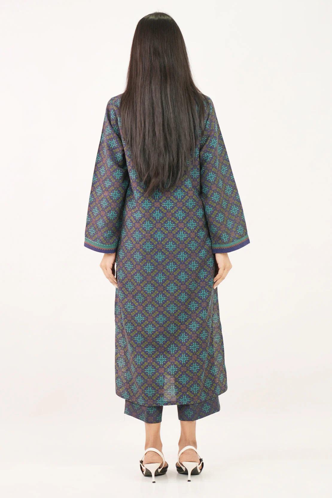 Printed Khaddar Stitched 2 Piece (Shirt/Trouser) - Image 6