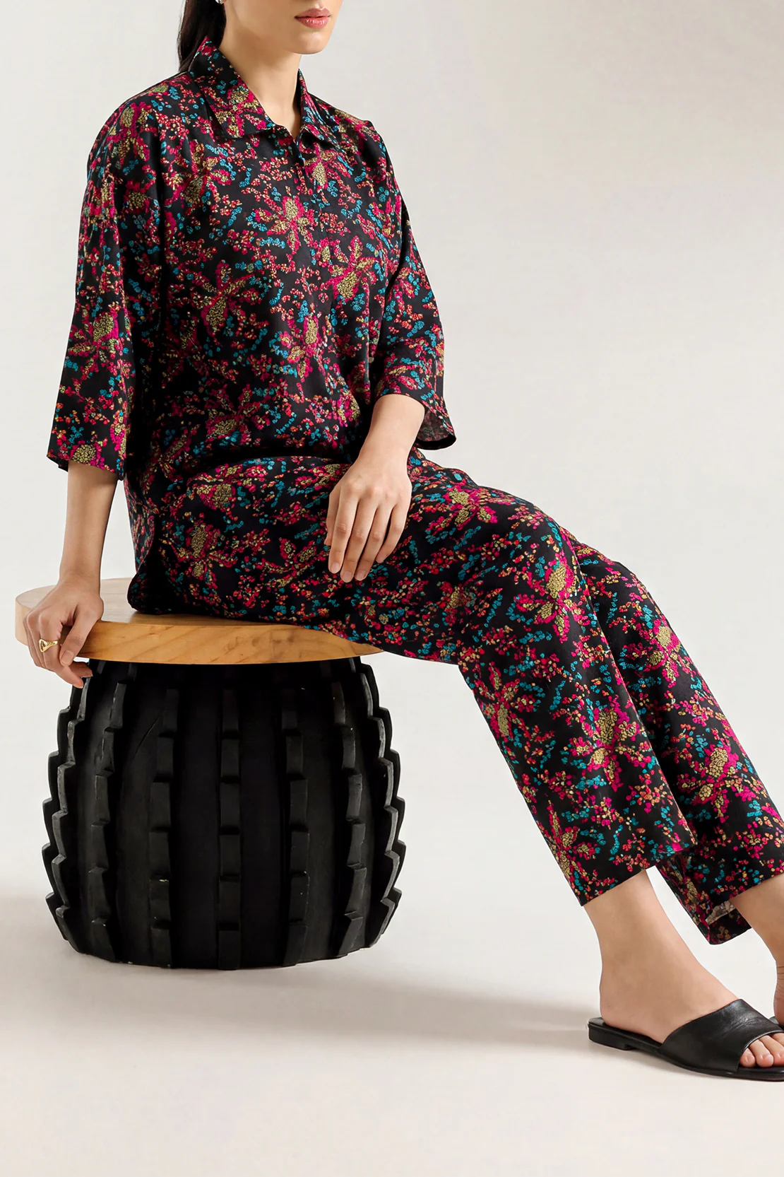 Printed Khaddar Stitched 2 Piece (Shirt/Trouser)