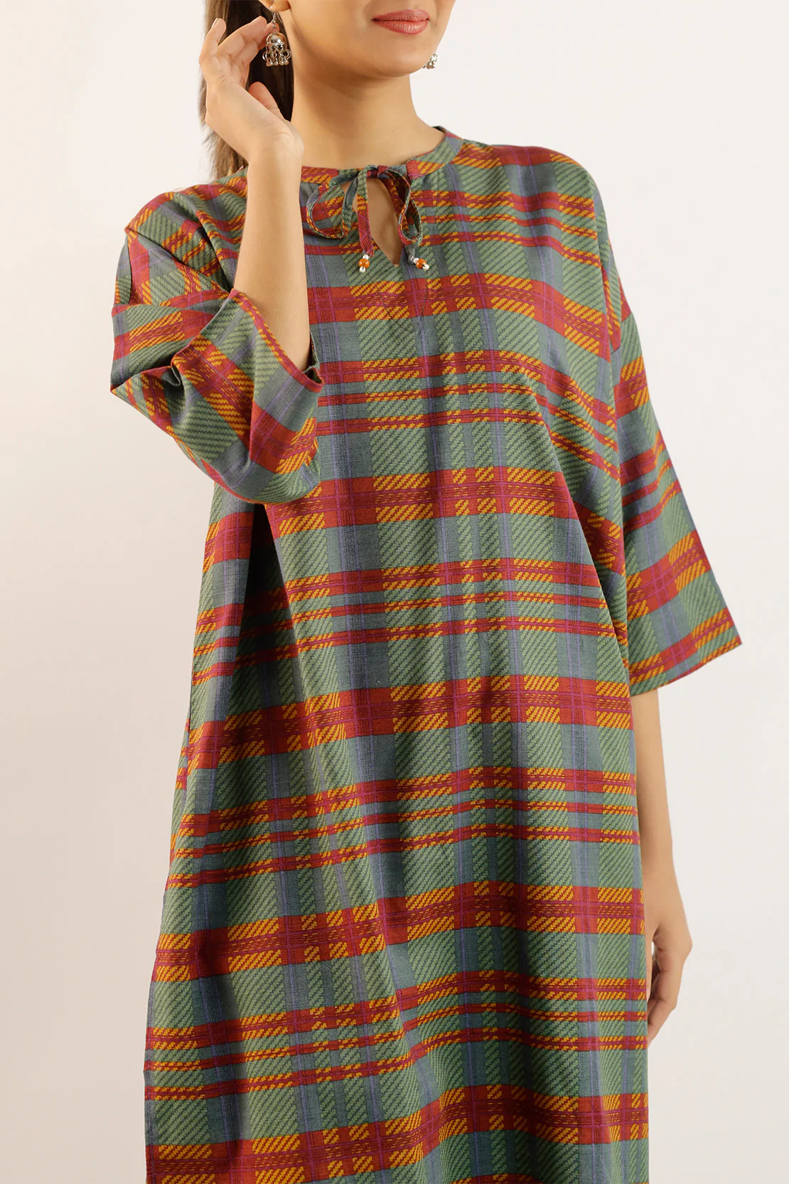 Printed Khaddar Stitched 2 Piece (Shirt/Trouser) - Image 4