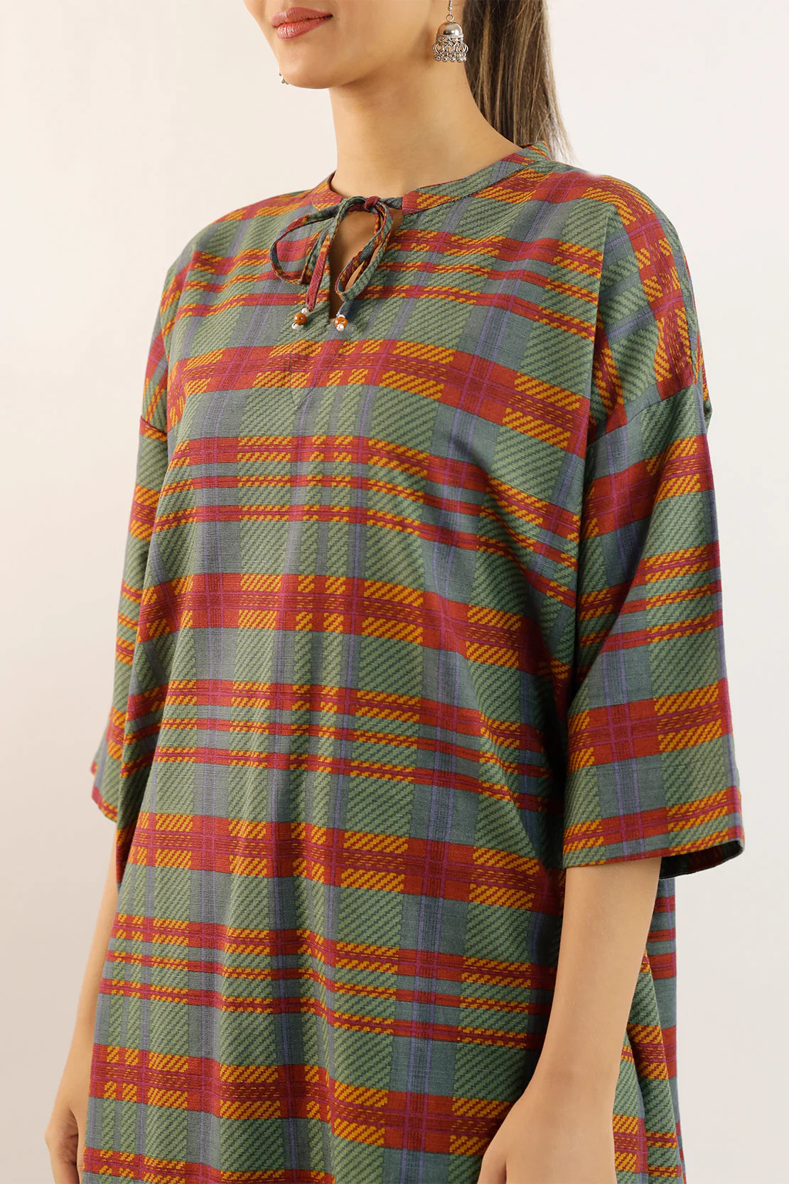 Printed Khaddar Stitched 2 Piece (Shirt/Trouser) - Image 5