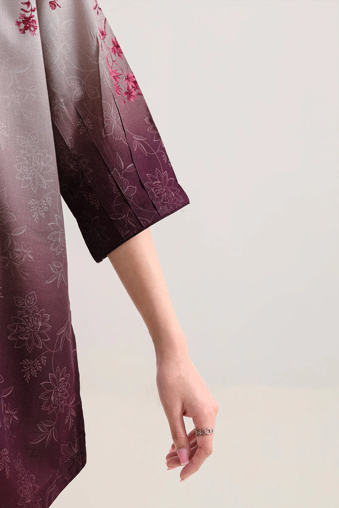 Printed Khaddar Stitched 2 Piece (Shirt/Trouser) - Image 3