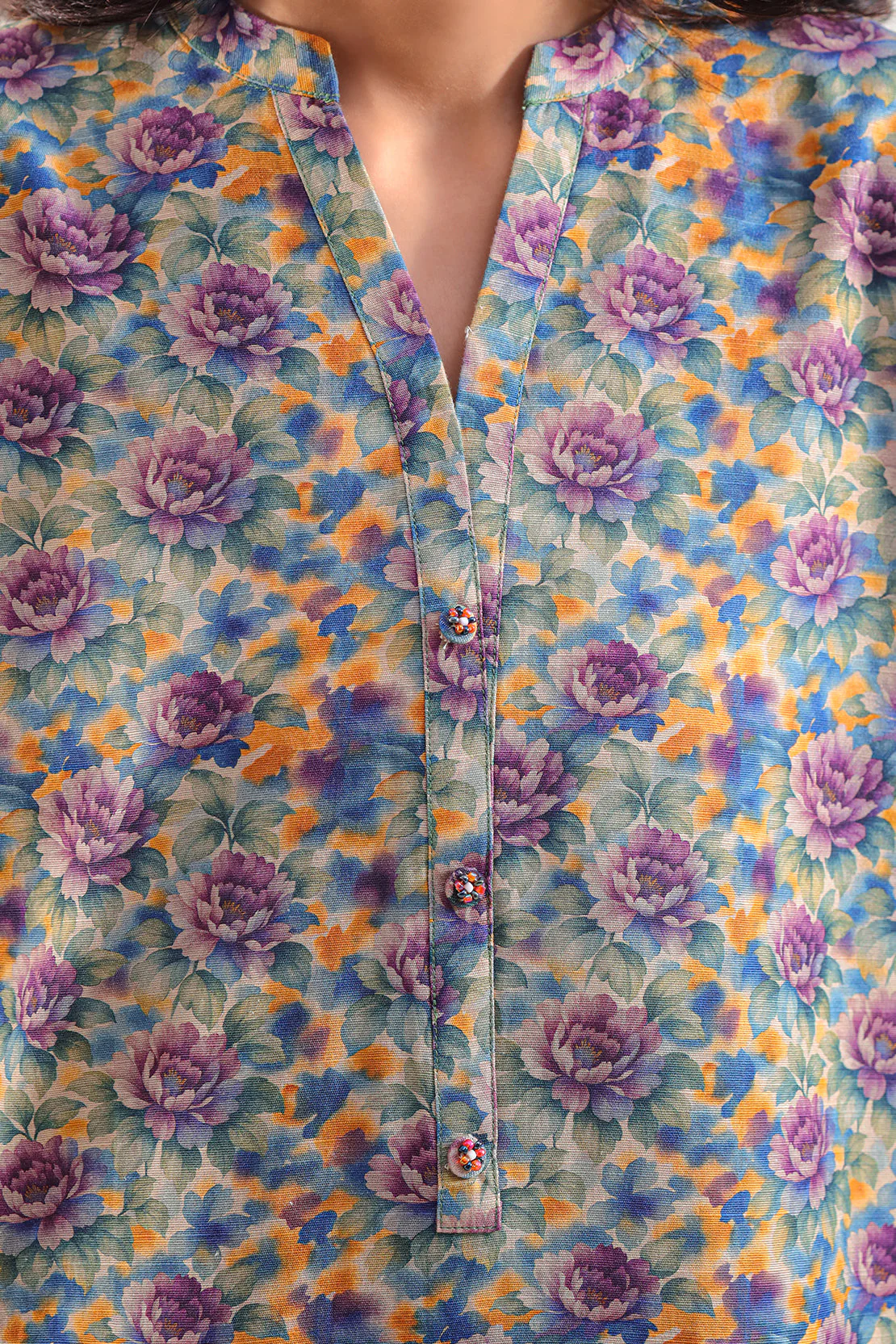 Printed Khaddar Stitched 2 Piece (Shirt/Trouser) - Image 4