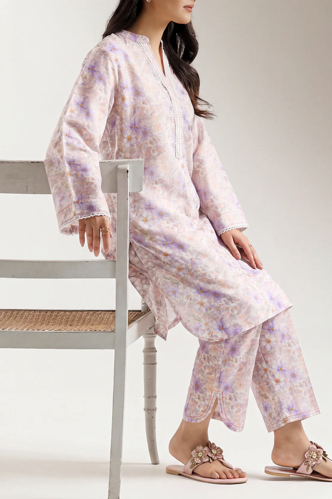 Printed Khaddar Stitched 2 Piece (Shirt/Trouser)