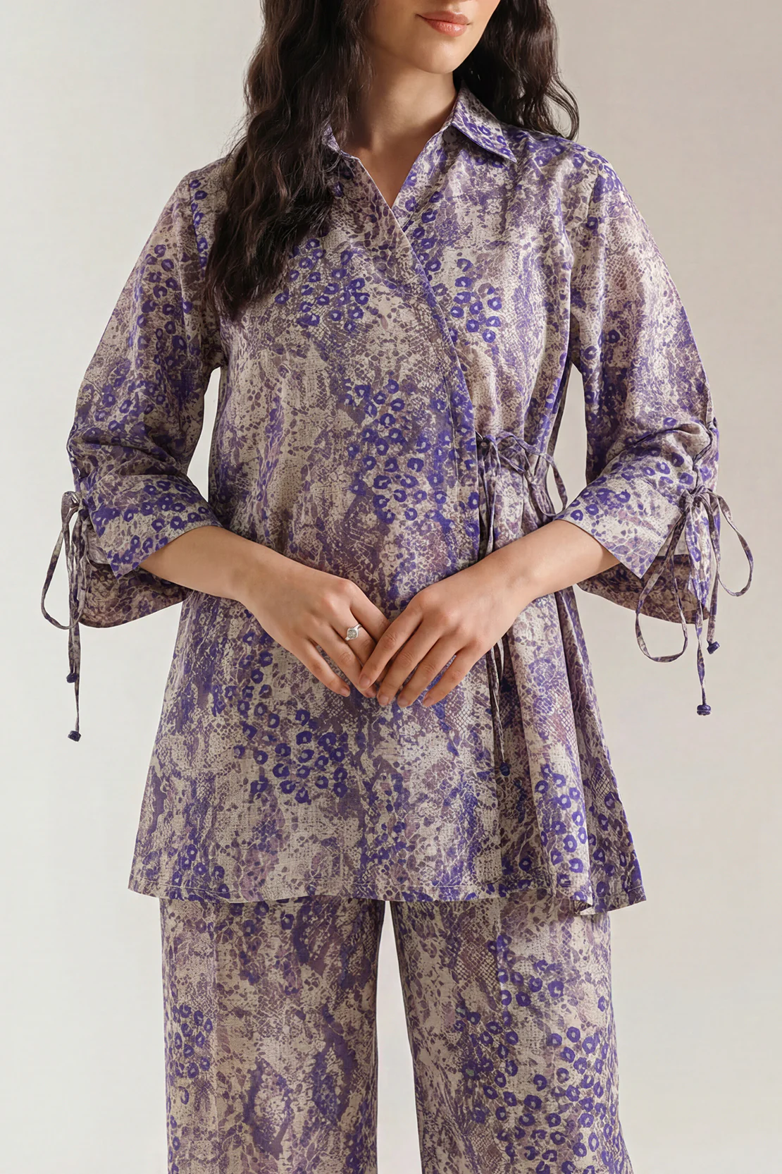 Printed Khaddar Stitched 2 Piece (Shirt/Trouser)