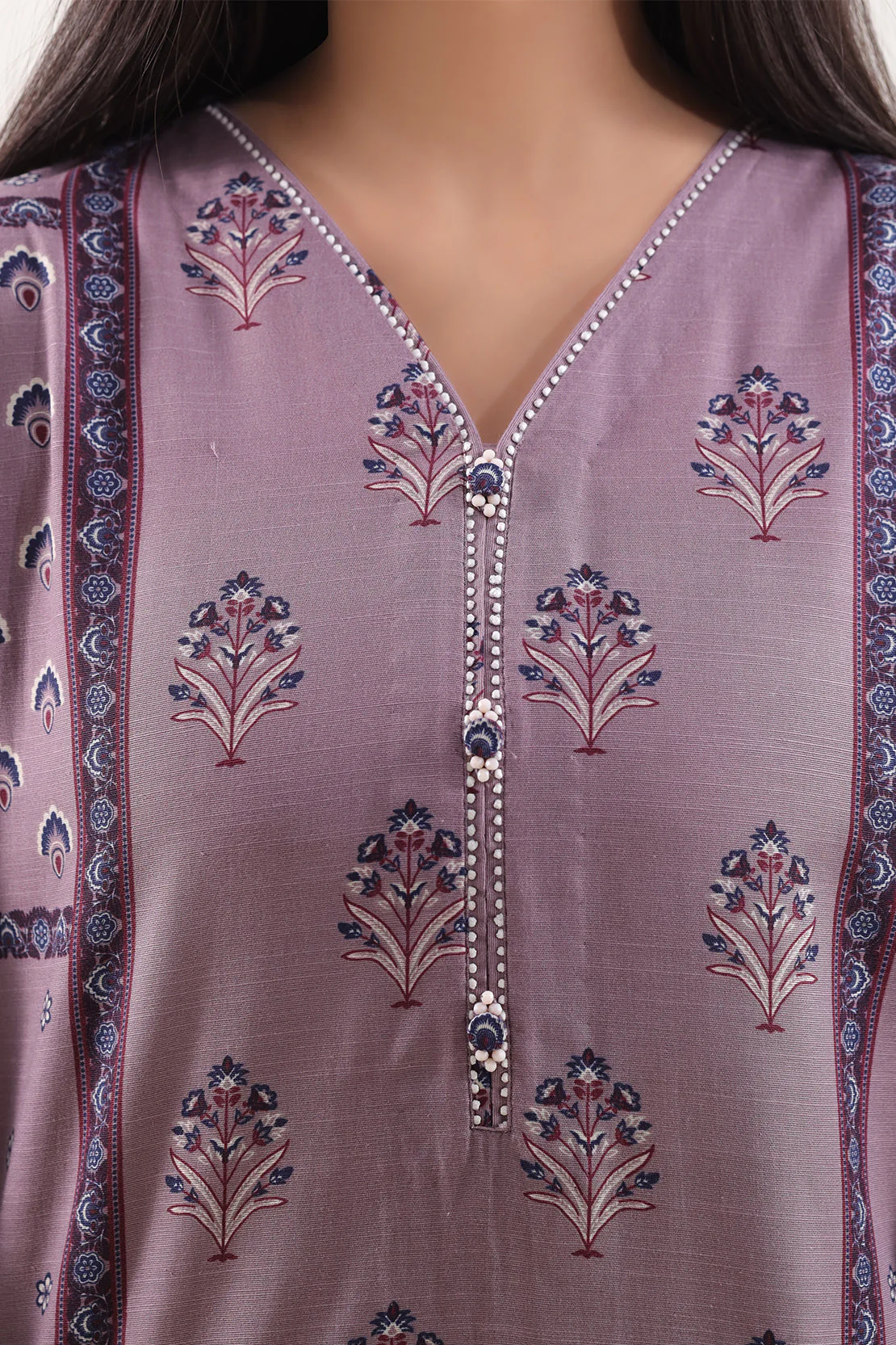 Printed Khaddar Stitched 2 Piece (Shirt/Trouser) - Image 3