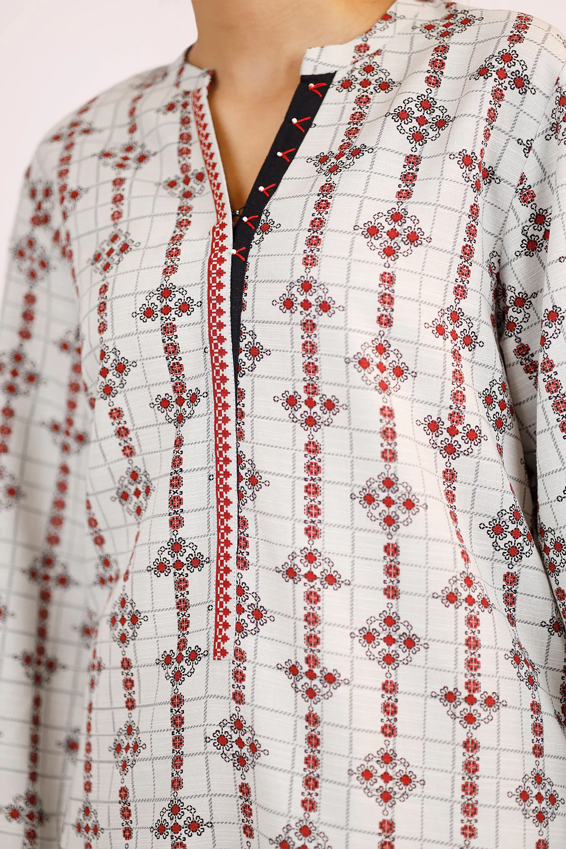 Printed Khaddar Stitched 2Piece (Shirt/Trouser) - Image 6
