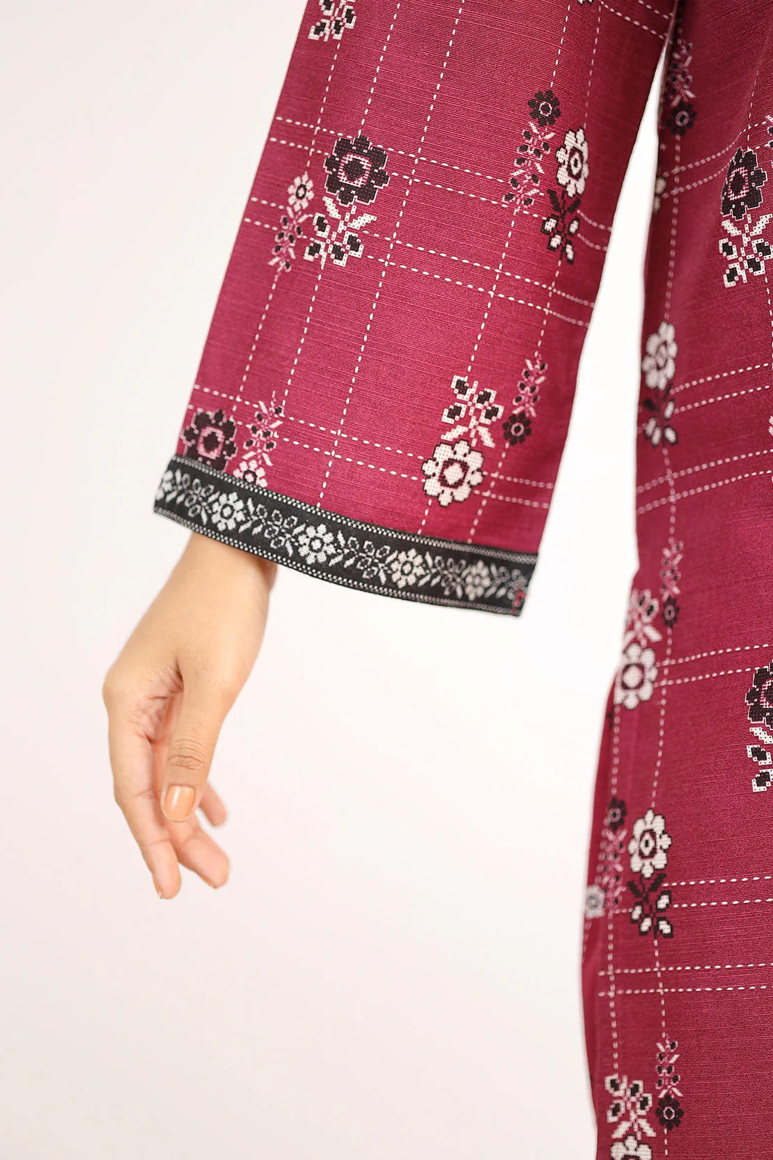Printed Khaddar Stitched 2Piece (Shirt/Trouser) - Image 6