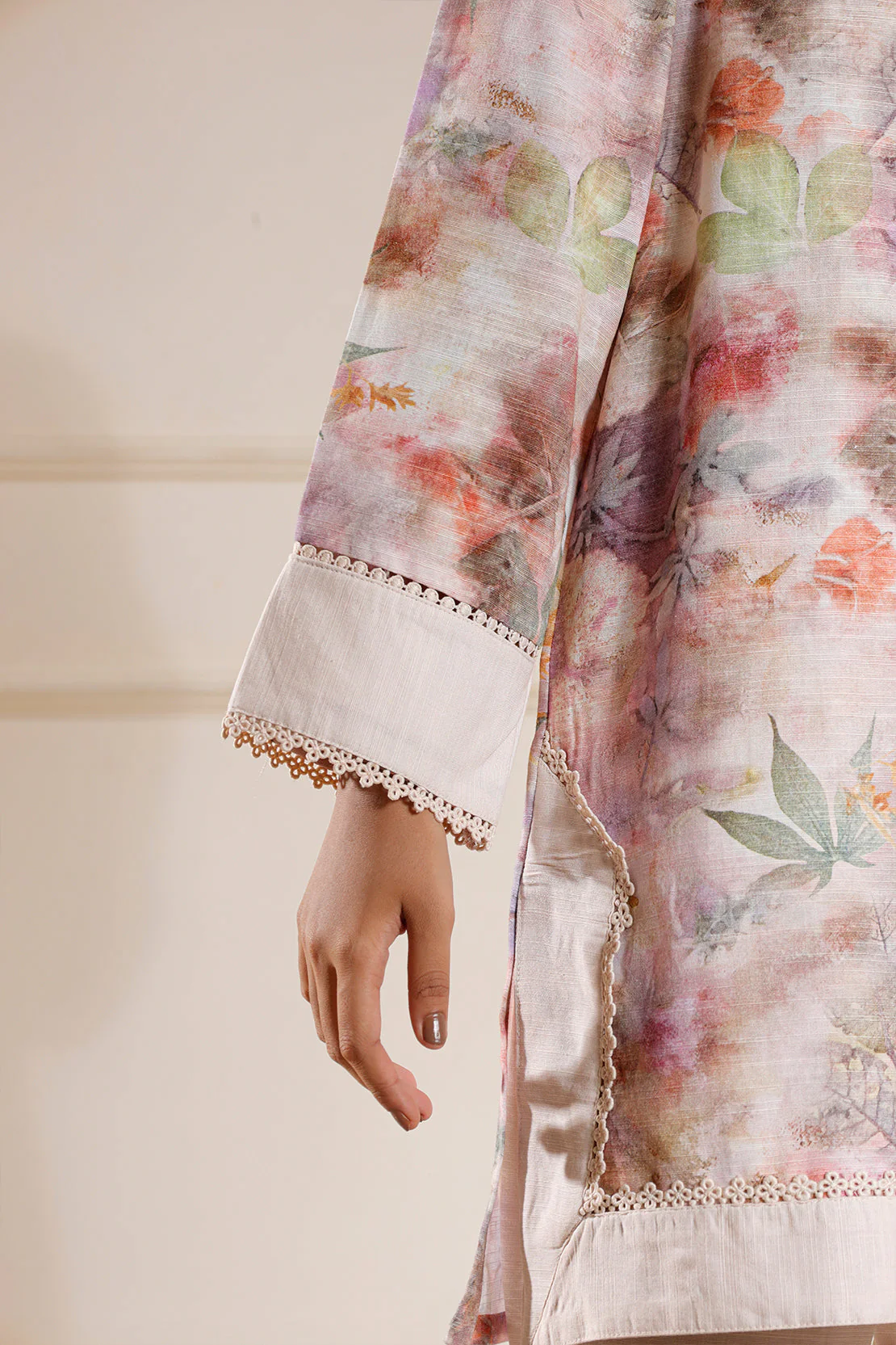 Printed Khaddar Stitched 3 Piece - Image 4