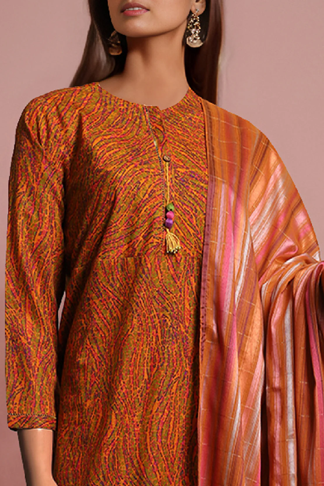 Printed Khaddar Stitched 3 Piece
