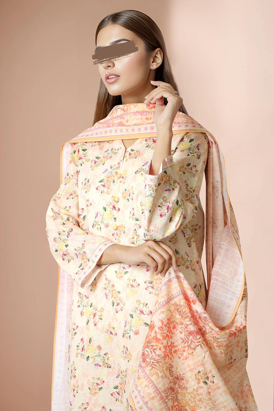Printed Khaddar Stitched 3 Piece - Image 3