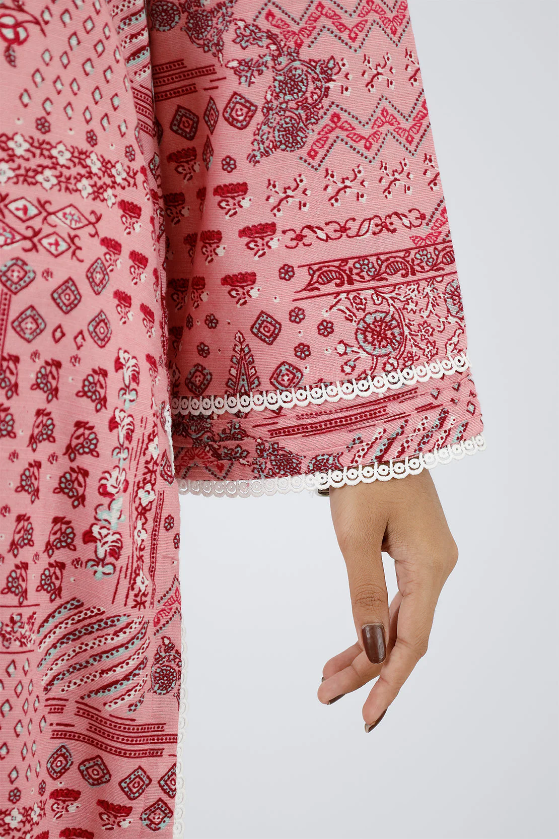 Printed Khaddar Stitched 3 Piece - Image 5