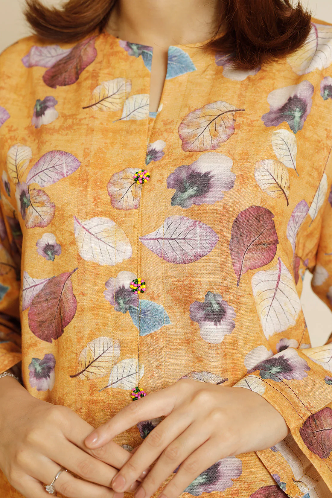 Printed Khaddar Stitched 3 Piece - Image 4