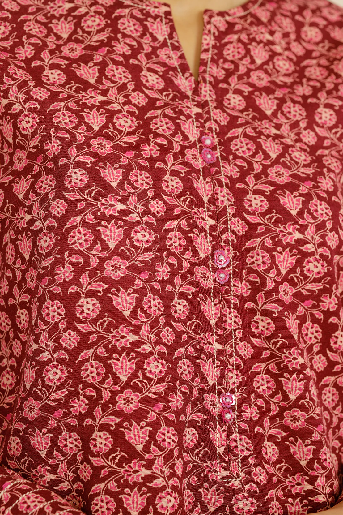 Printed Khaddar Stitched 3 Piece - Image 4