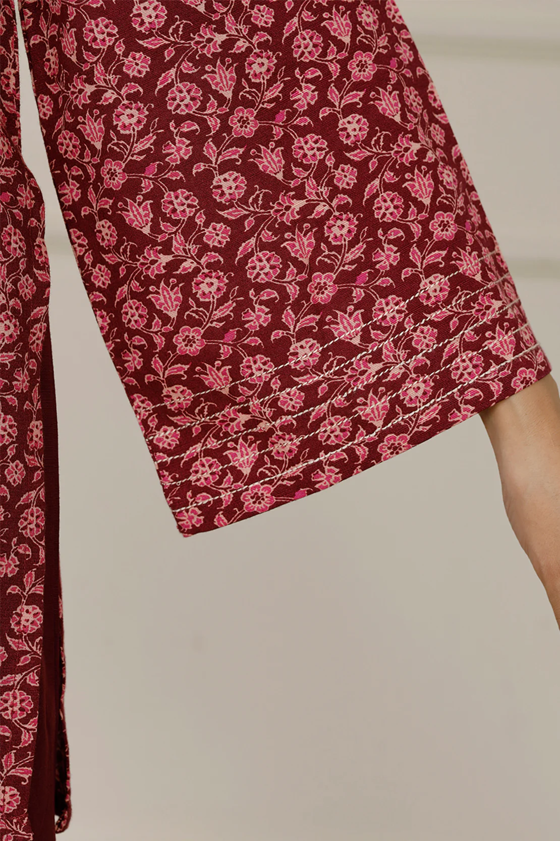 Printed Khaddar Stitched 3 Piece - Image 5