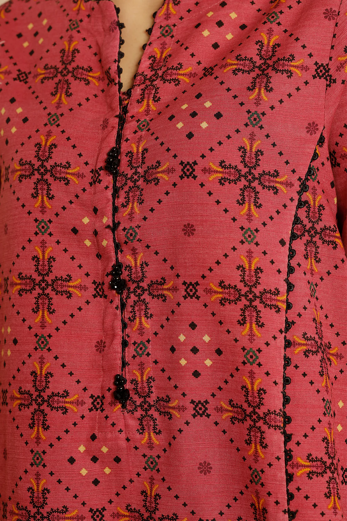 Printed Khaddar Stitched 3 Piece - Image 3