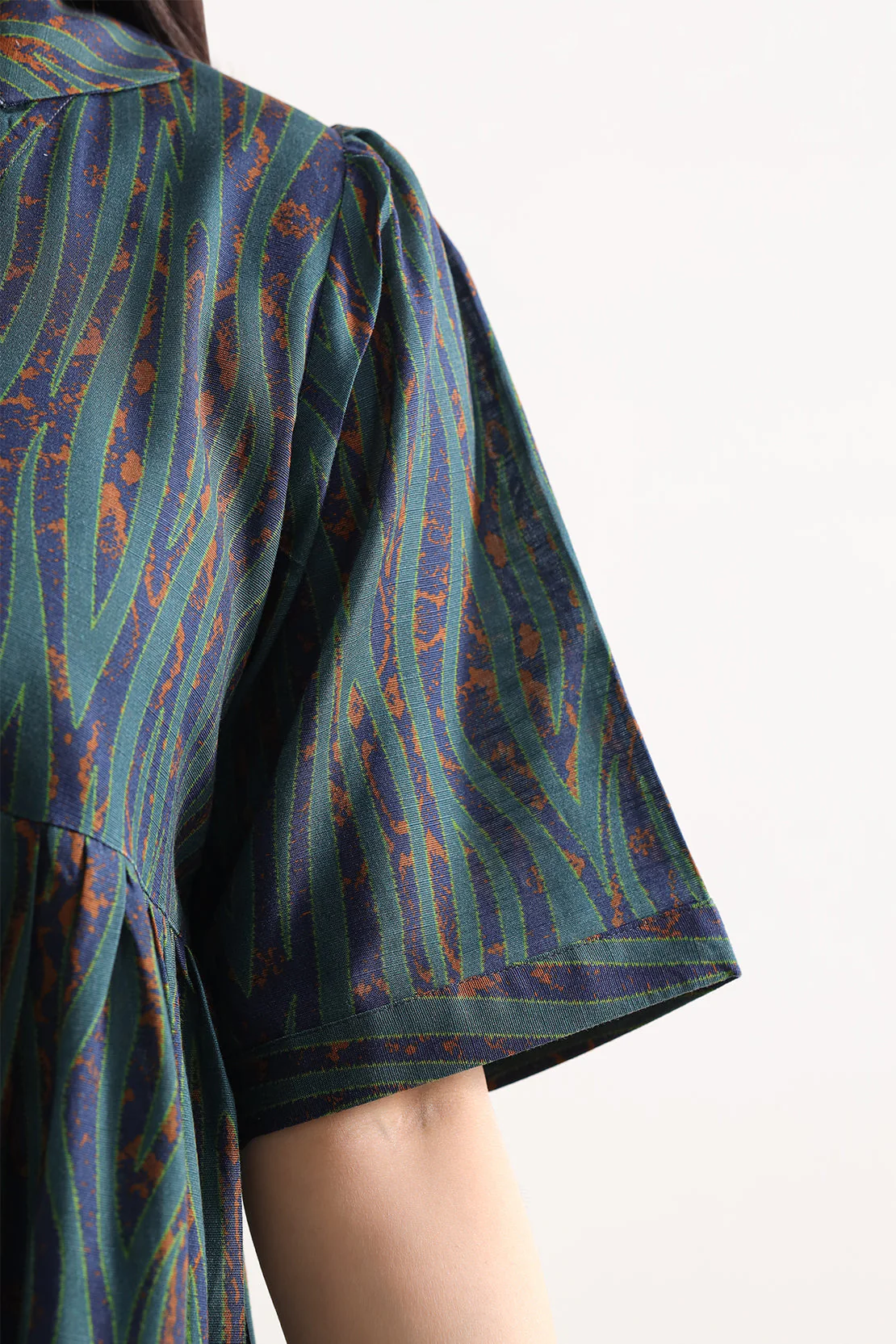 Printed Khaddar Stitched Dress - Image 5