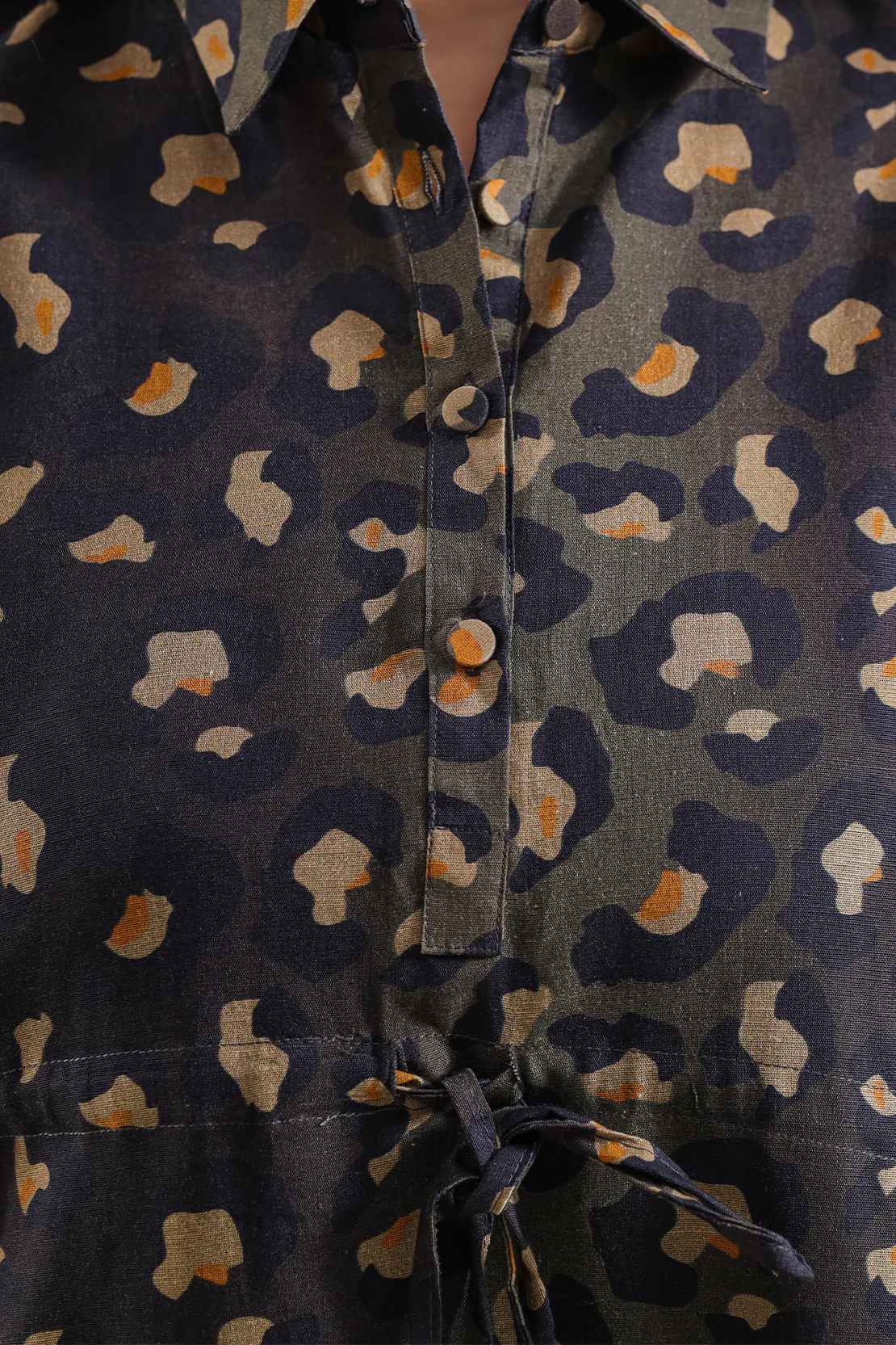 Printed Khaddar Stitched Dress - Image 4