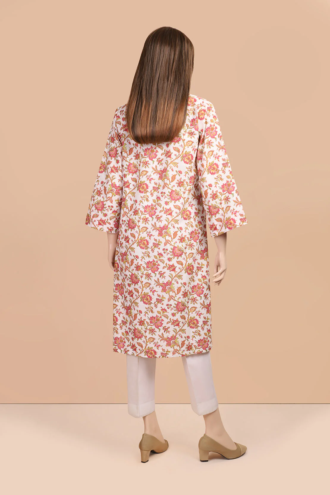 Printed Khaddar Stitched Shirt - Image 2