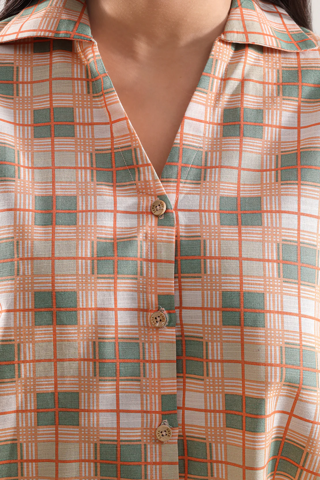 Printed Khaddar Stitched Shirt - Image 3