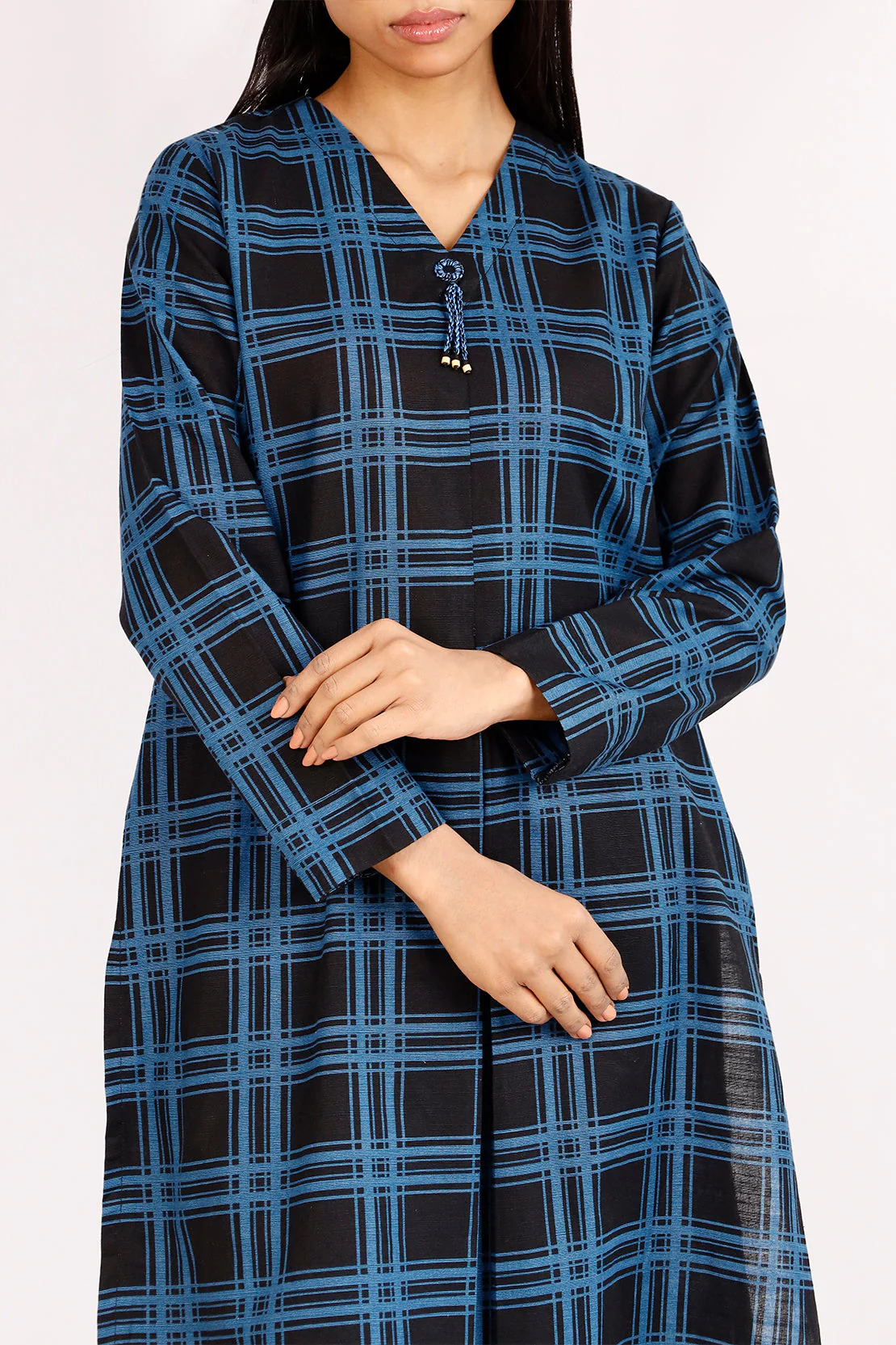 Printed Khaddar Stitched Shirt - Image 3