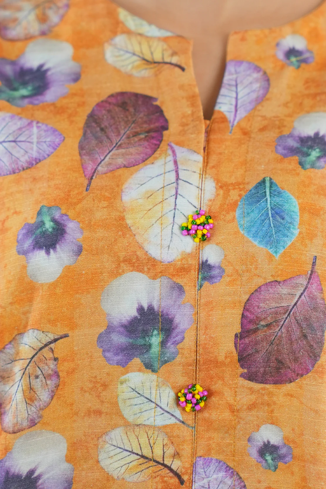 Printed Khaddar Stitched Shirt - Image 4
