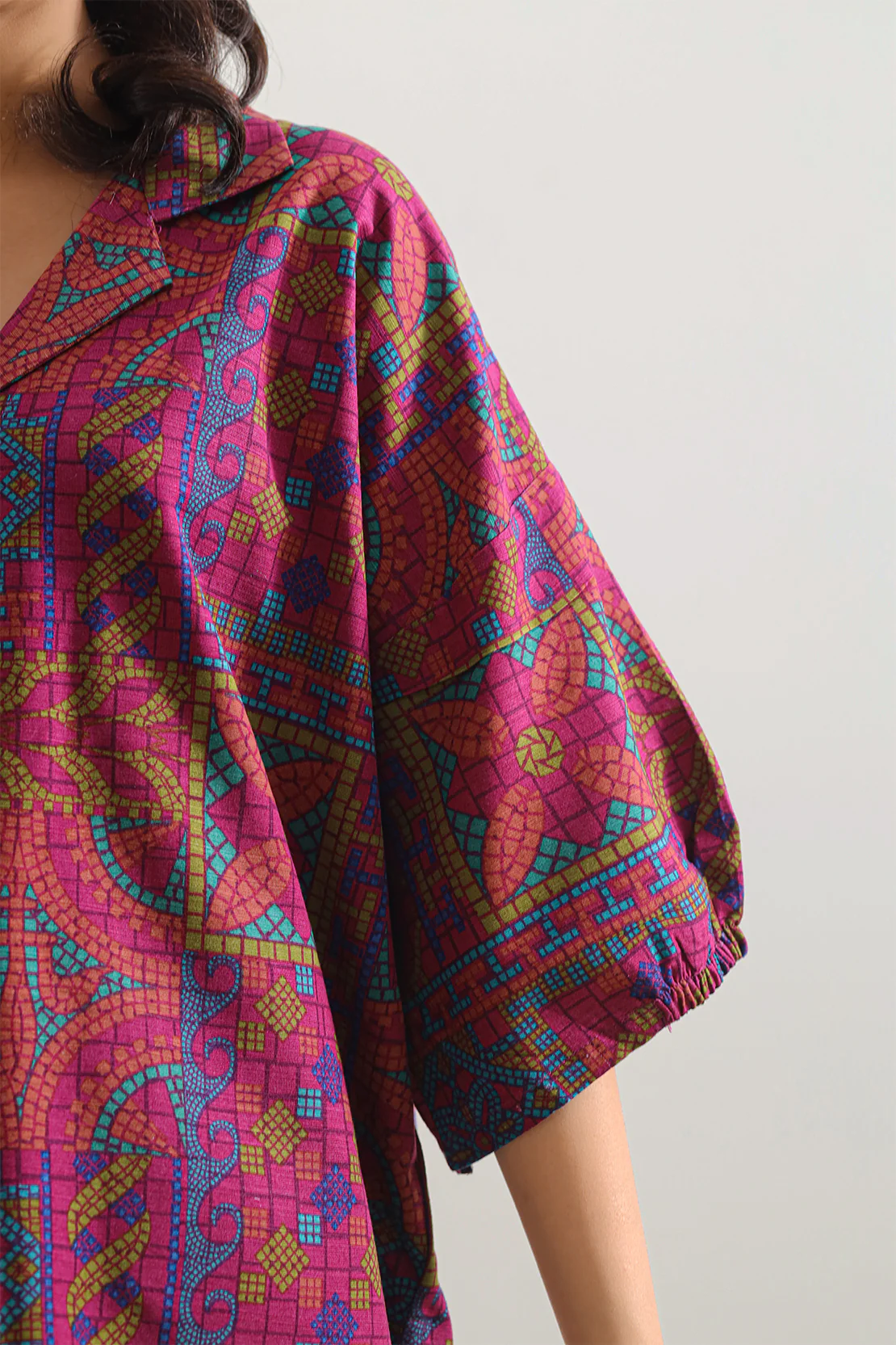 Printed Khaddar Stitched Shirt - Image 5