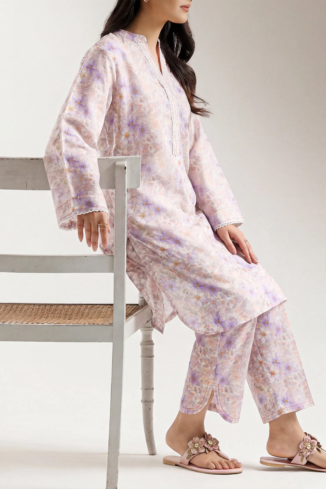 Printed Khaddar Stitched Shirt For Kids