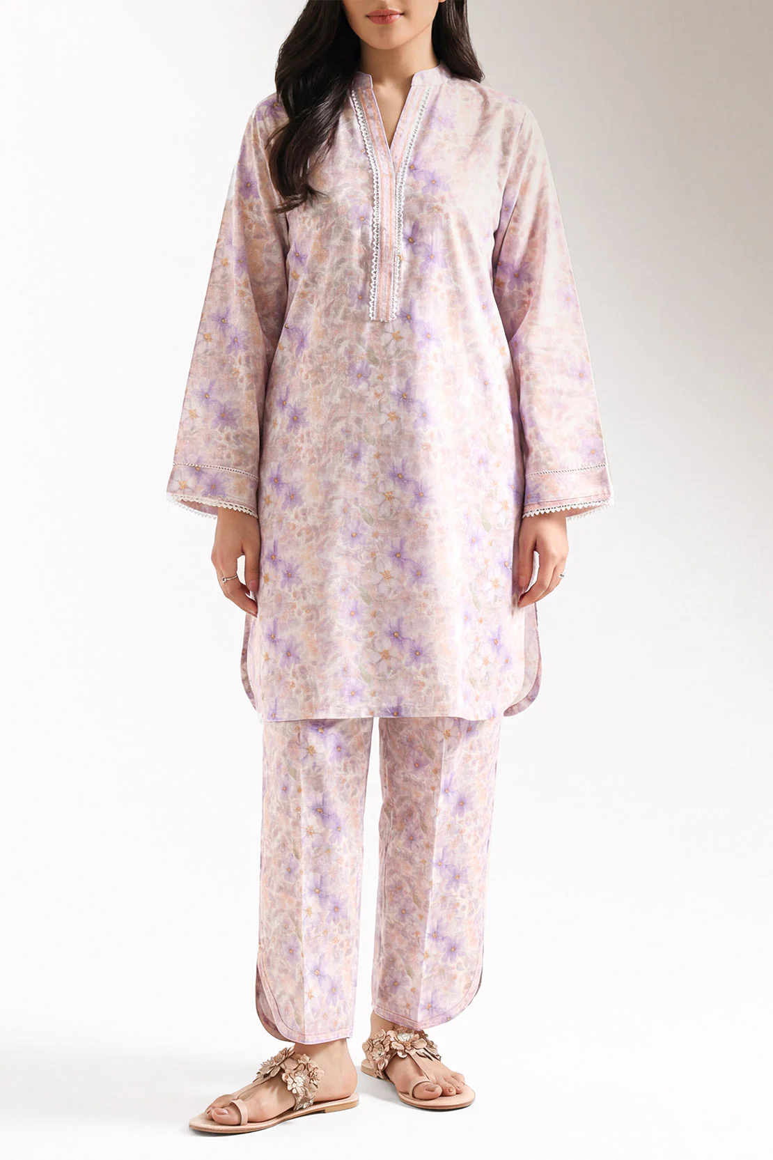 Printed Khaddar Stitched Shirt For Kids - Image 2