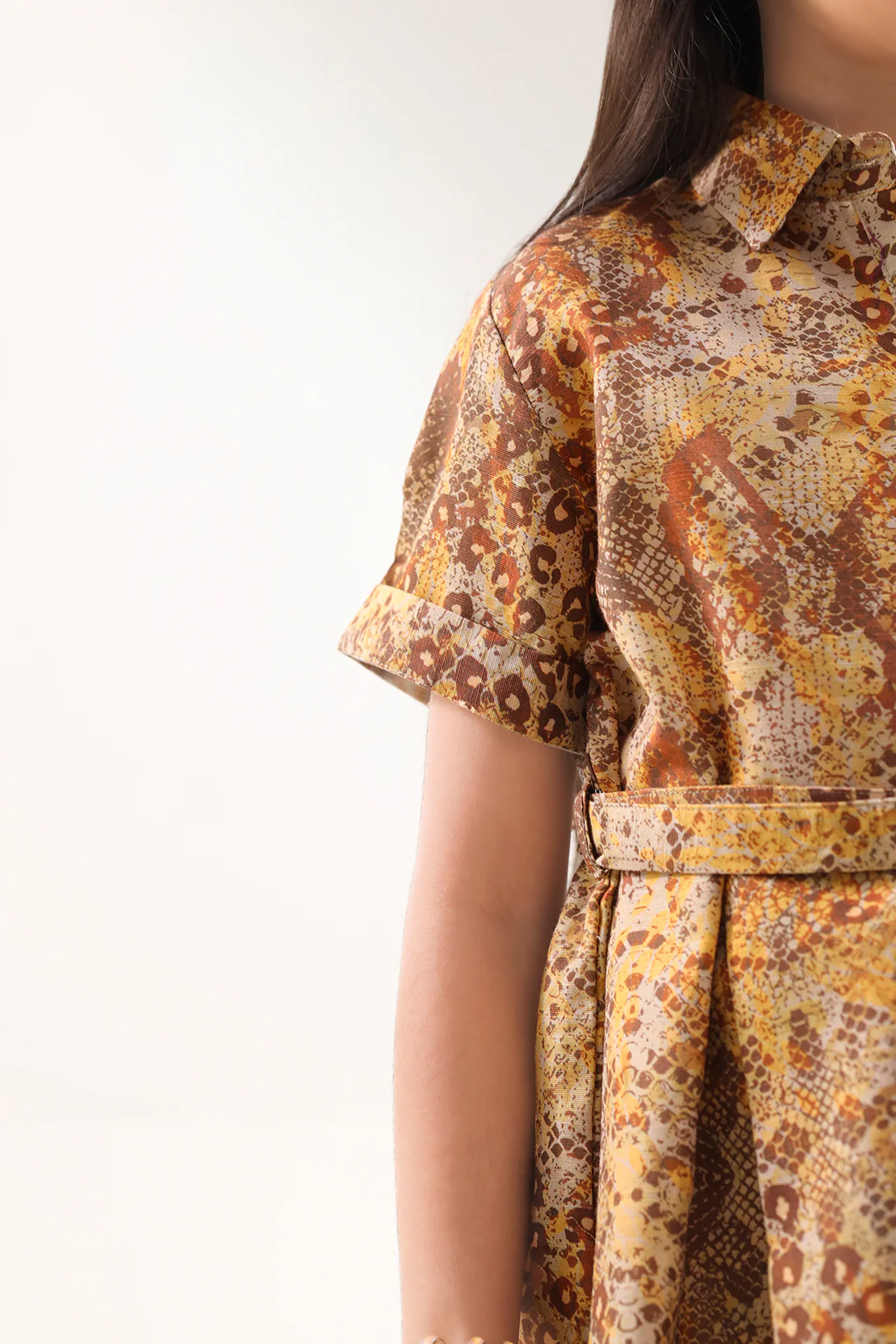 Printed Khaddar Stitched Shirt For Kids - Image 5
