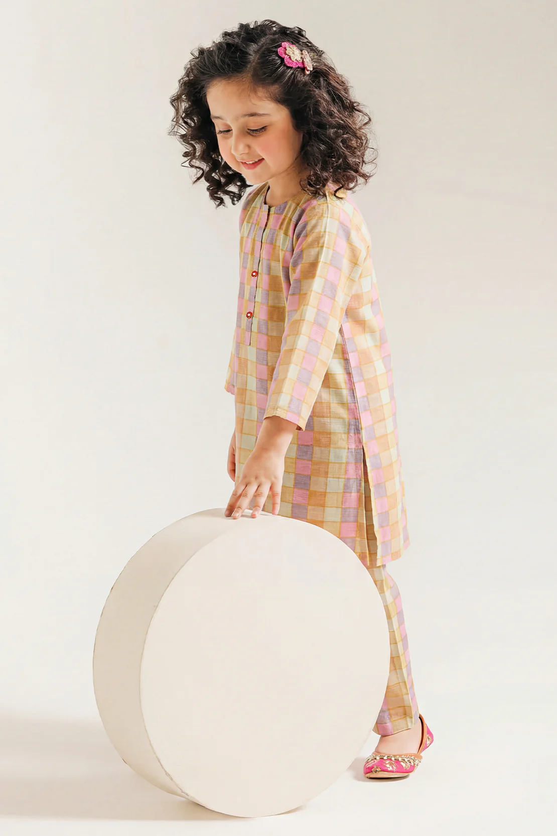 Printed Khaddar Stitched Shirt/trouser For Kids