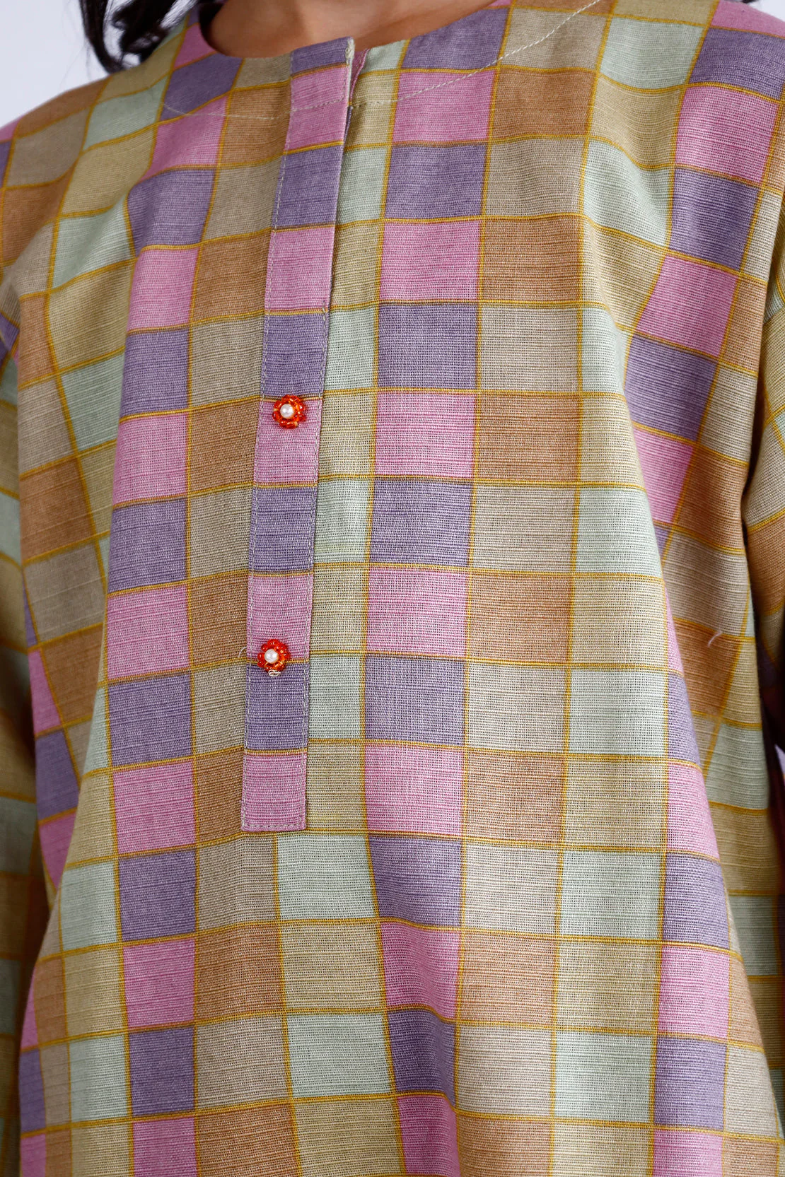 Printed Khaddar Stitched Shirt/trouser For Kids - Image 5
