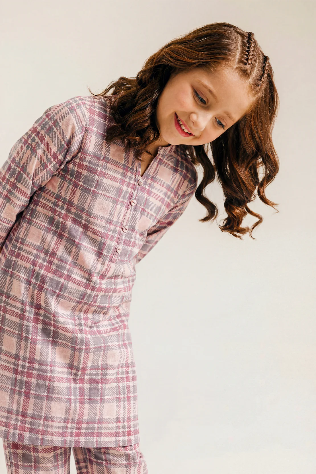 Printed Khaddar Stitched Shirt/trouser For Kids