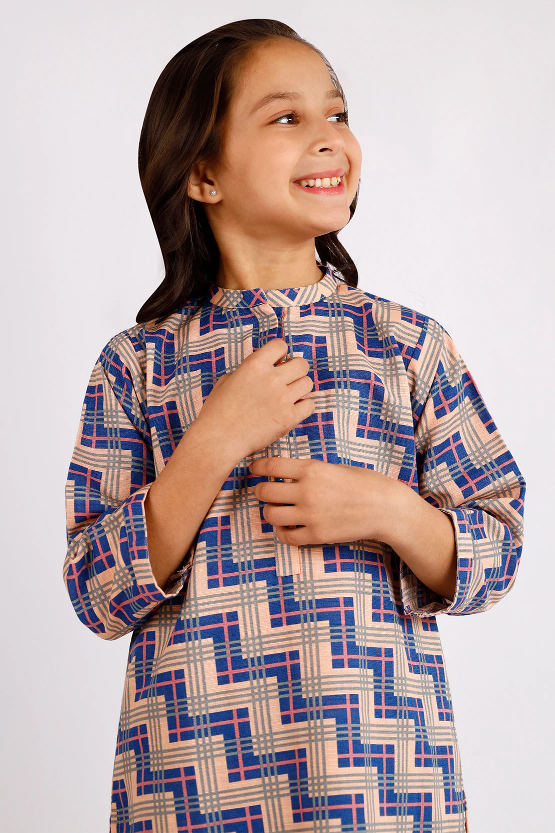 Printed Khaddar Stitched Shirt/trouser For Kids - Image 3
