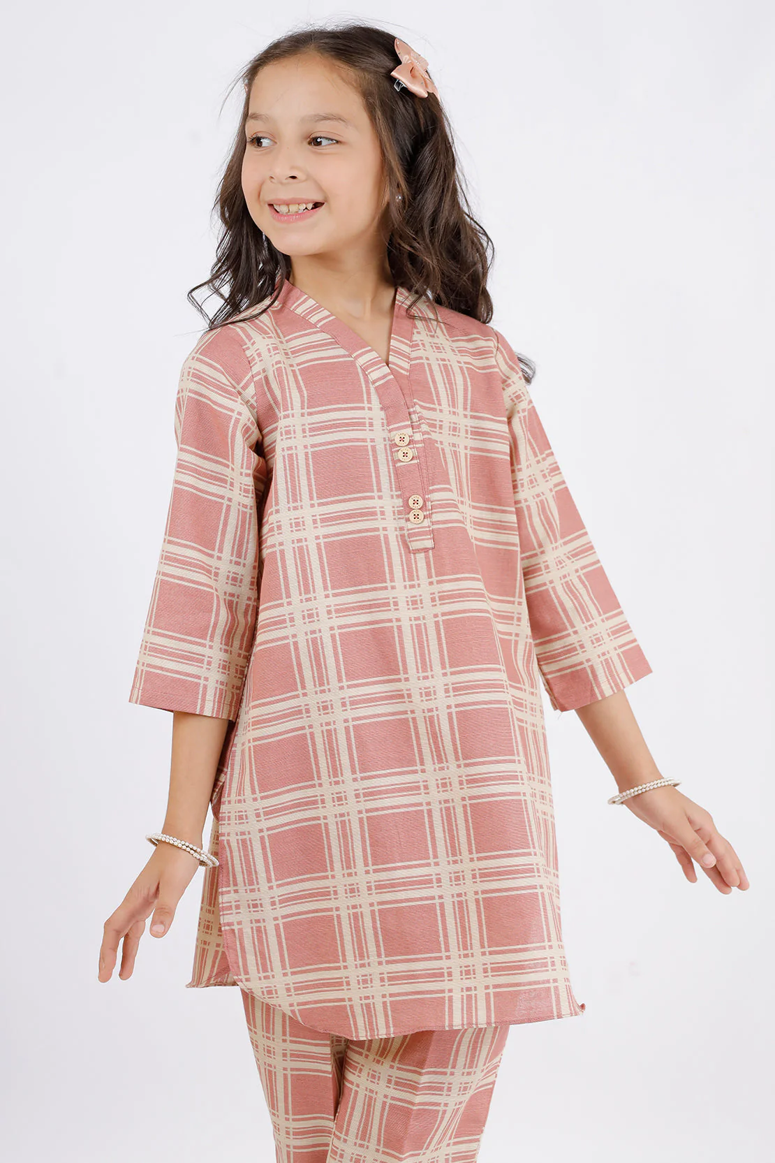 Printed Khaddar Stitched Shirt/trouser For Kids - Image 3