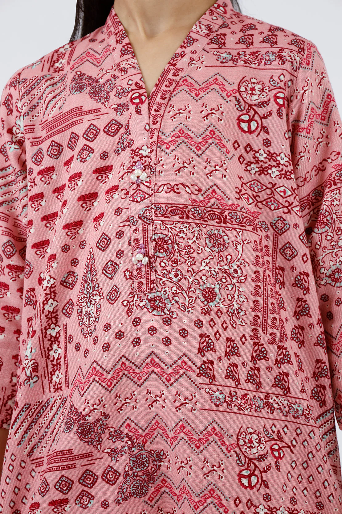 Printed Khaddar Stitched Shirt/trouser For Kids - Image 4
