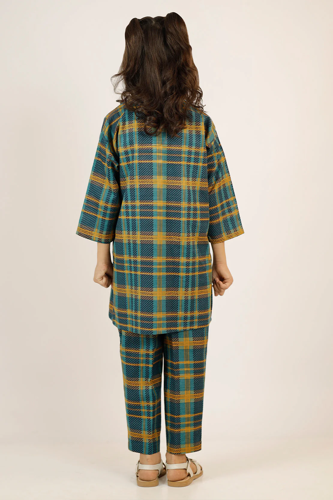 Printed Khaddar Stitched Shirt/trouser For Kids - Image 4
