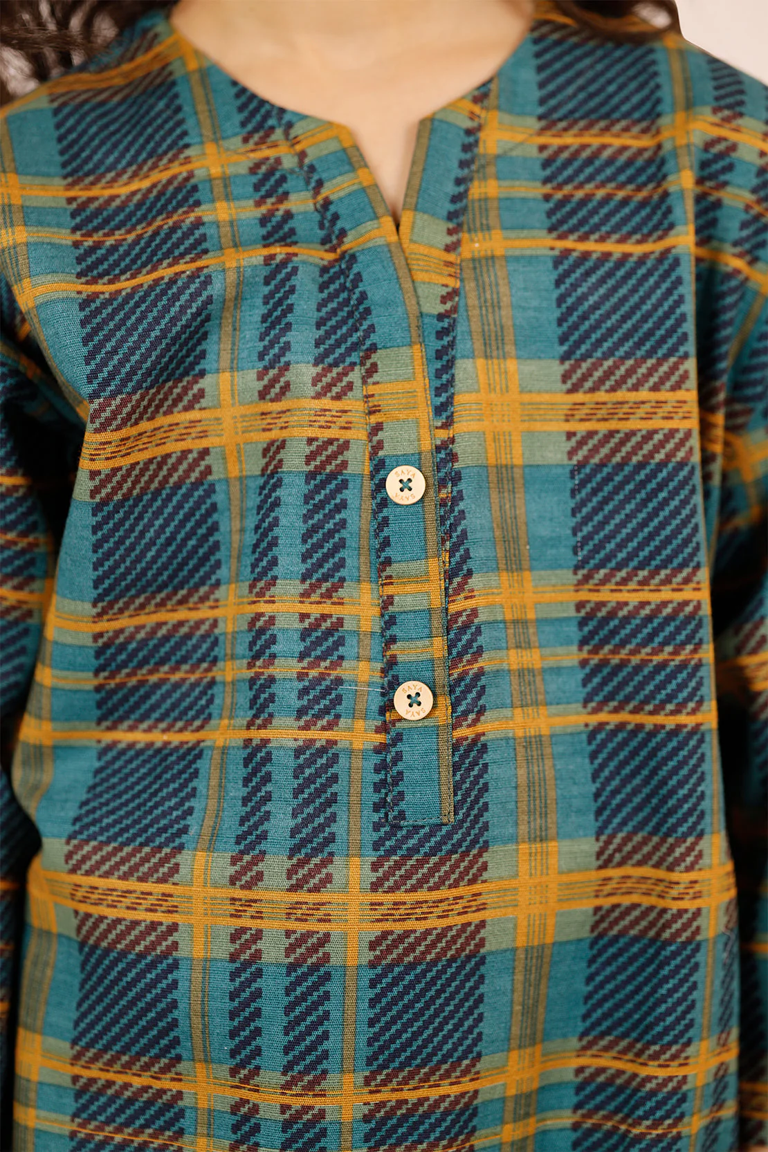 Printed Khaddar Stitched Shirt/trouser For Kids - Image 5