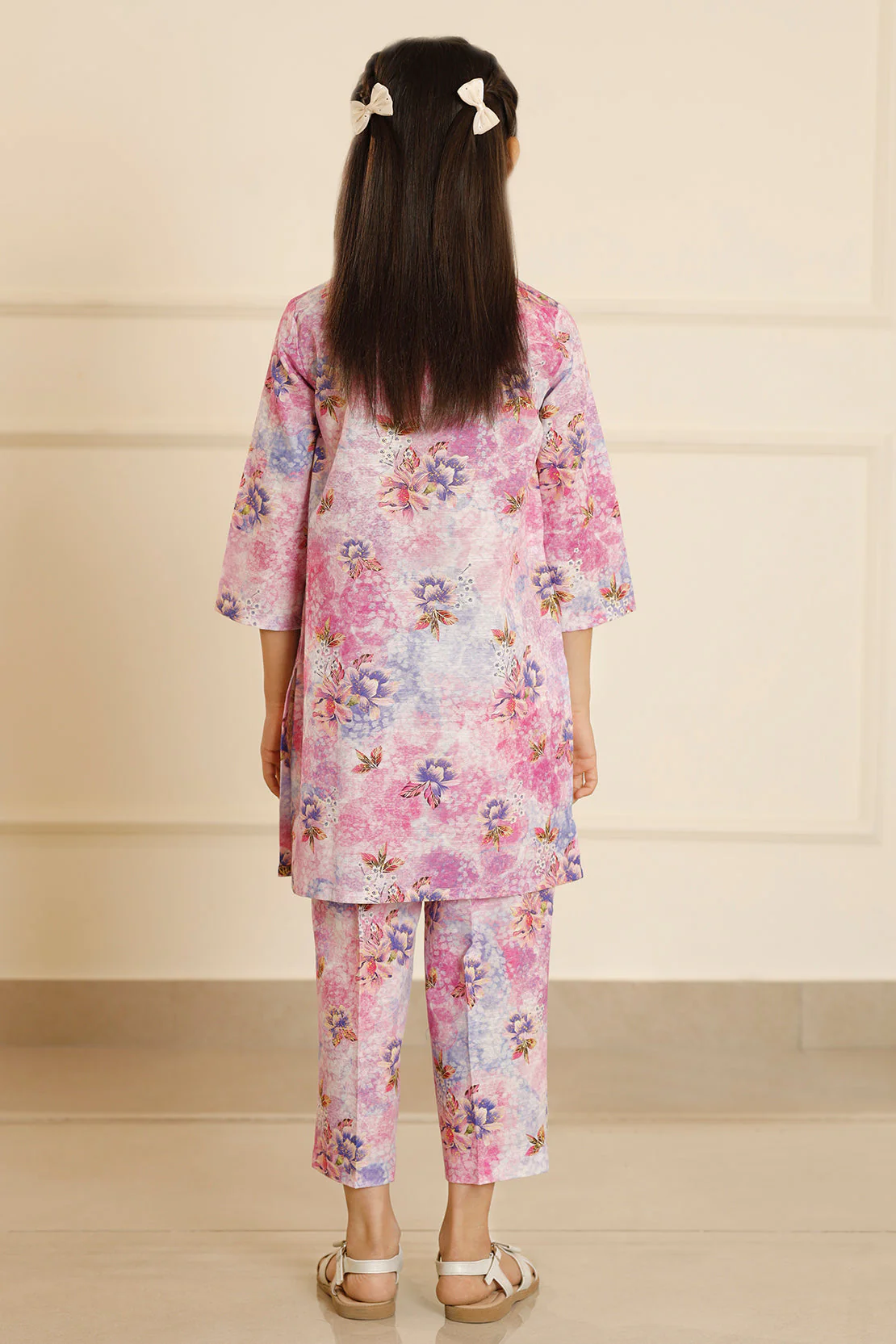 Printed Khaddar Stitched Shirt/trouser For Kids - Image 5