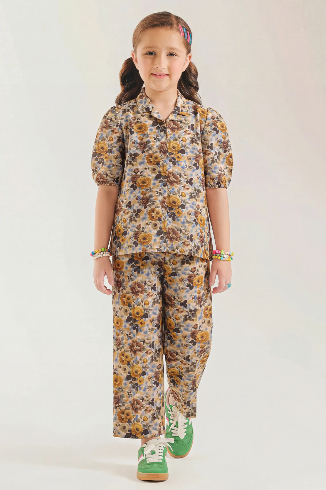 Printed Khaddar Stitched Shirt/Trouser For Kids - Image 2