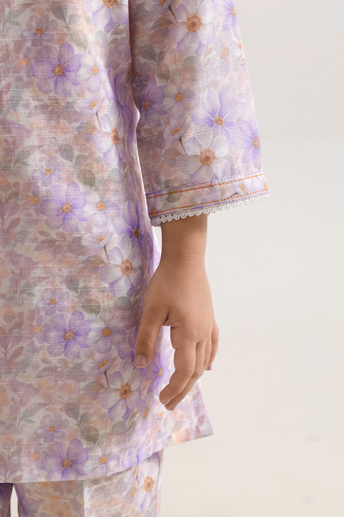Printed Khaddar Stitched Shirt/Trouser For Kids - Image 4
