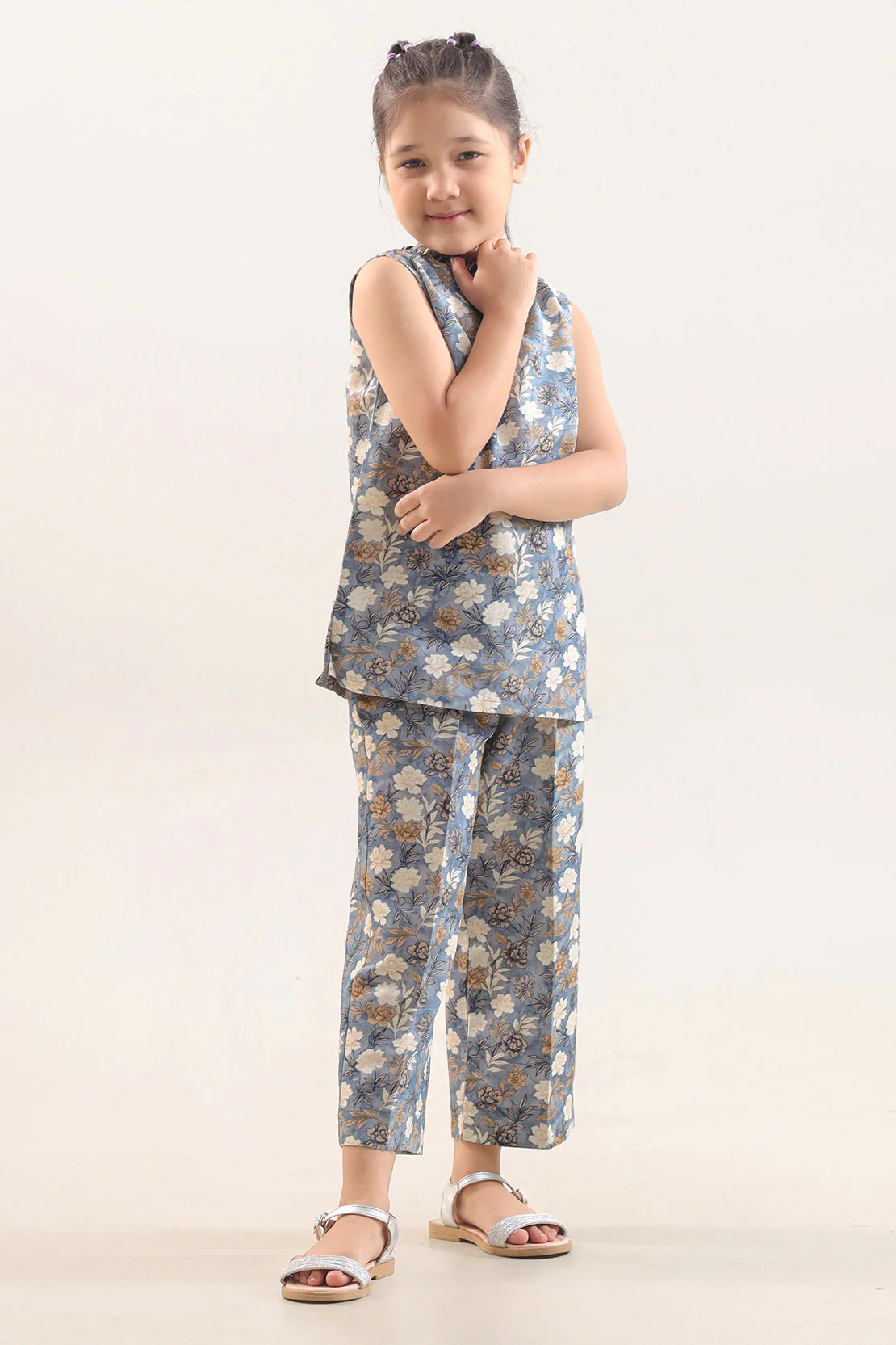 Printed Khaddar Stitched Shirt/Trouser For Kids - Image 3